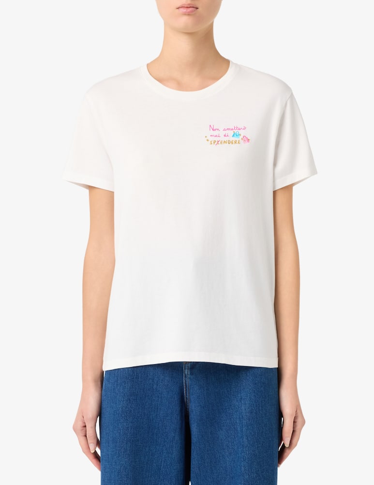rinascente MC2 Saint Barth Embroidered cotton t-shirt