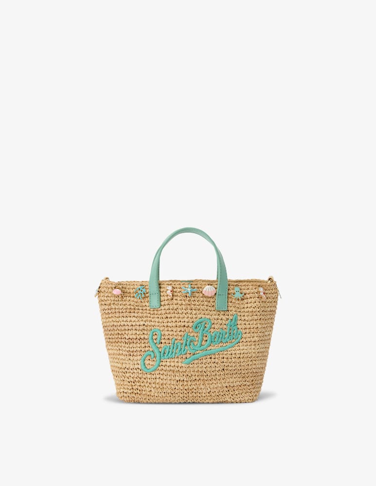 rinascente MC2 Saint Barth Raffia charm shoulder bag