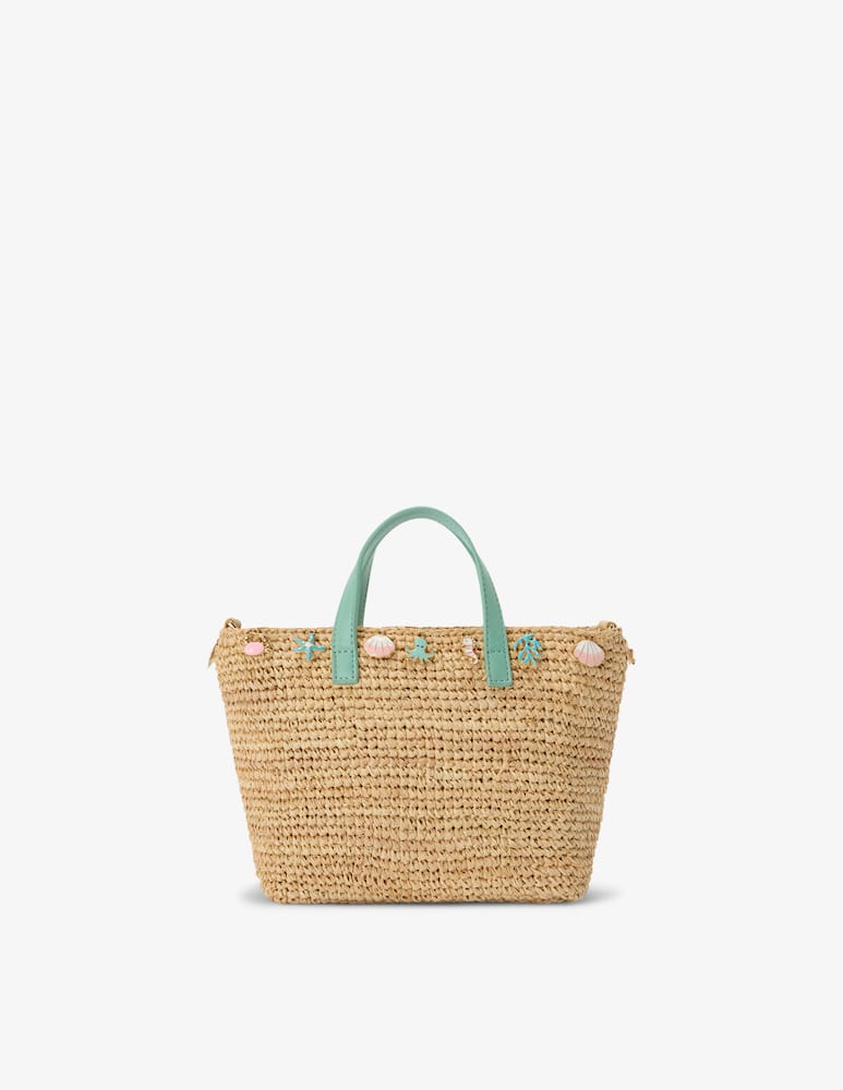 rinascente MC2 Saint Barth Raffia charm shoulder bag