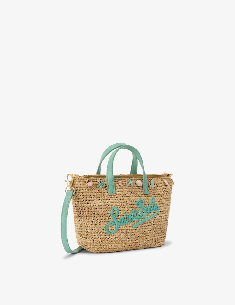 rinascente MC2 Saint Barth Raffia charm shoulder bag