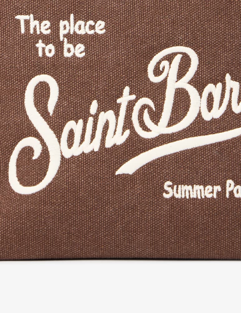 rinascente MC2 Saint Barth Pochette mare in canvas Aline