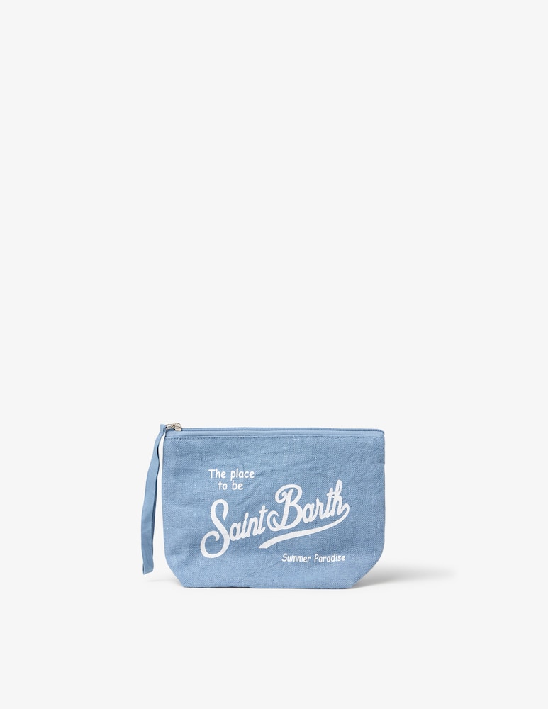 rinascente MC2 Saint Barth Pochette mare in lino Aline