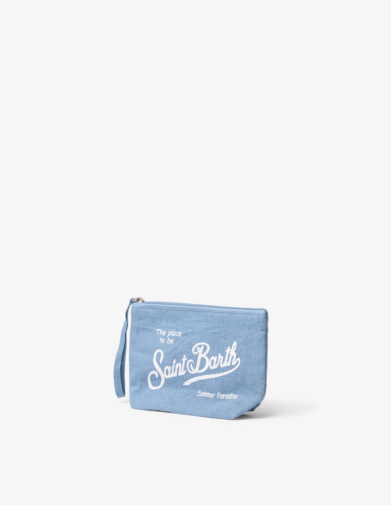 rinascente MC2 Saint Barth Pochette mare in lino Aline