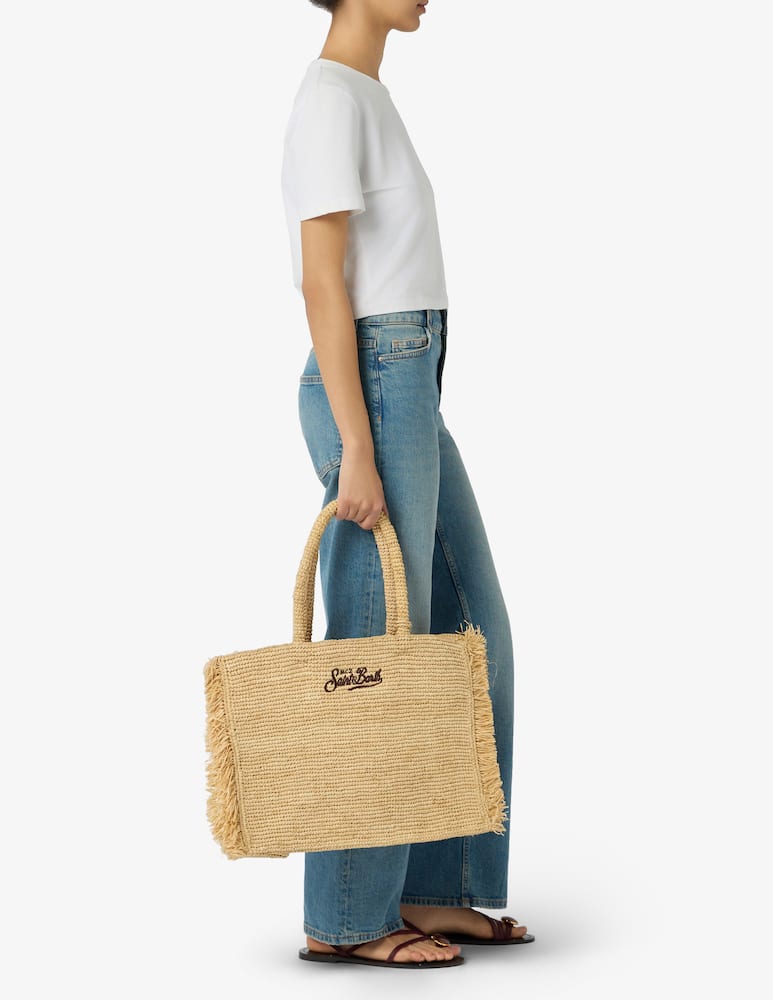 rinascente MC2 Saint Barth Shopper in rafia