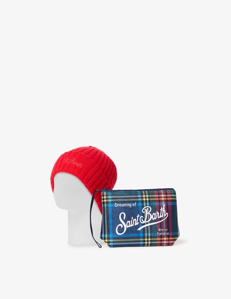 rinascente MC2 Saint Barth Set Cappello e pochette natalizi