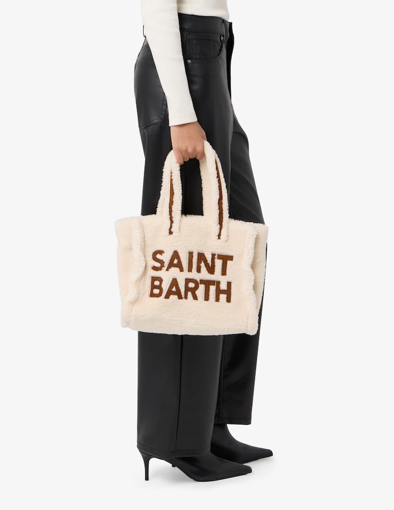 rinascente MC2 Saint Barth Faux fur tote bag with