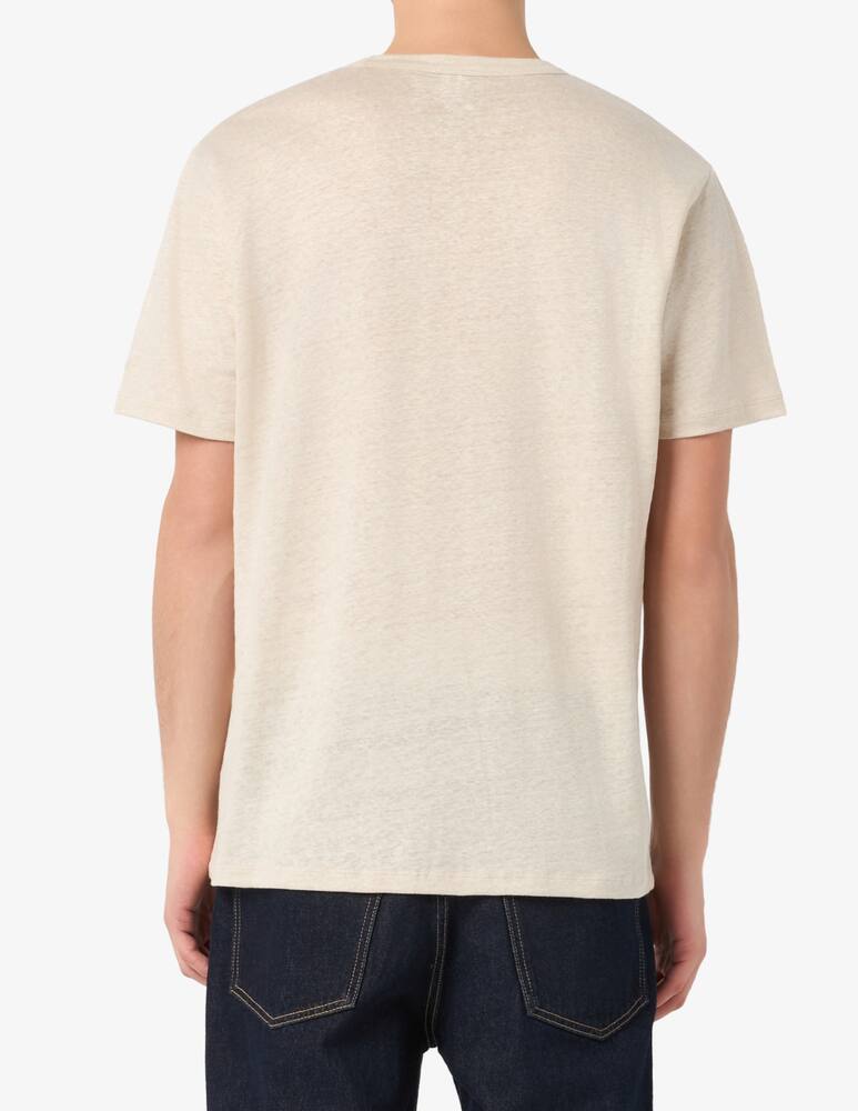 rinascente MC2 Saint Barth T-shirt in lino girocollo