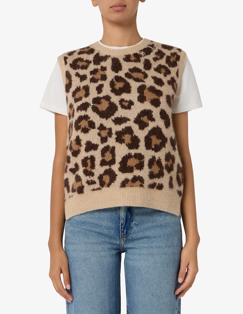 rinascente MC2 Saint Barth Leopard print vest