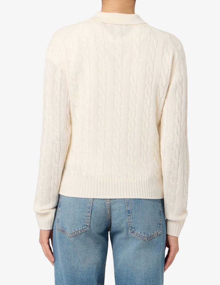 rinascente MC2 Saint Barth Cable knit polo jumper