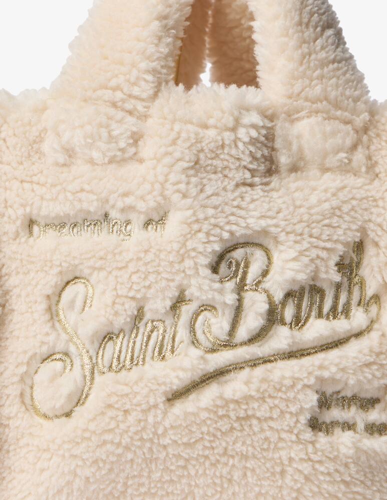 rinascente MC2 Saint Barth Teddy faux fur shoulder bag