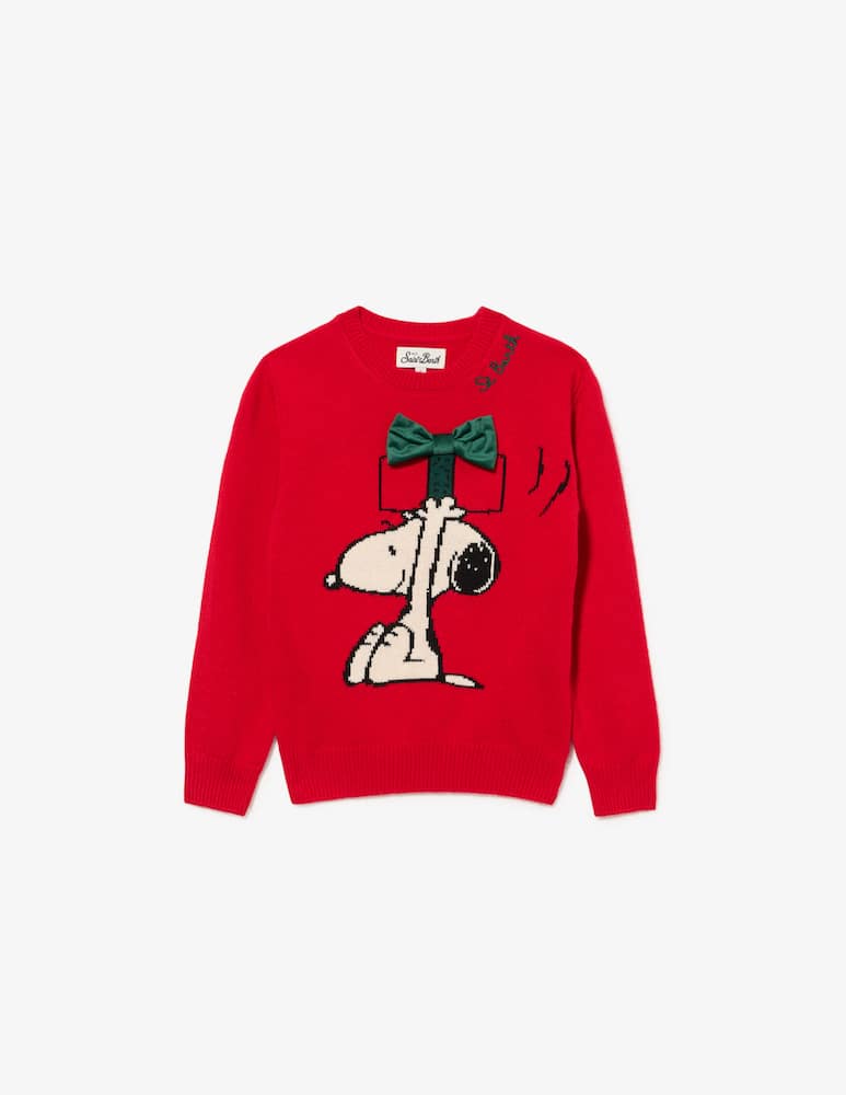 rinascente MC2 Saint Barth Snoopy bow sweater
