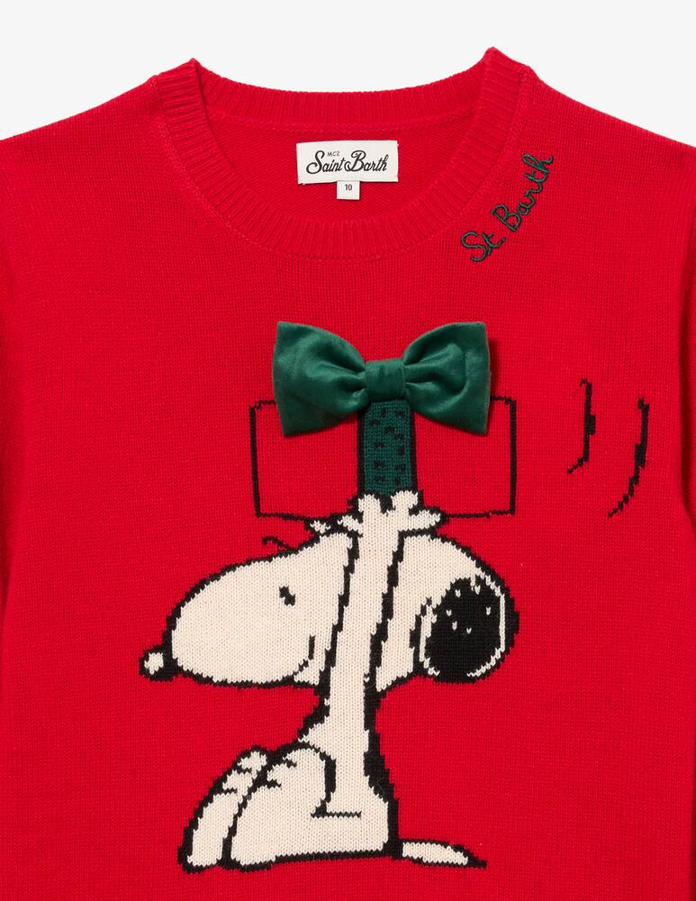 rinascente MC2 Saint Barth Snoopy bow sweater