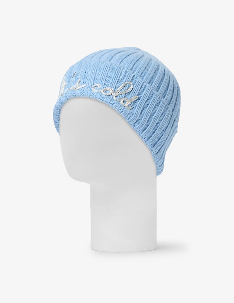 rinascente MC2 Saint Barth Knitted slogan beanie