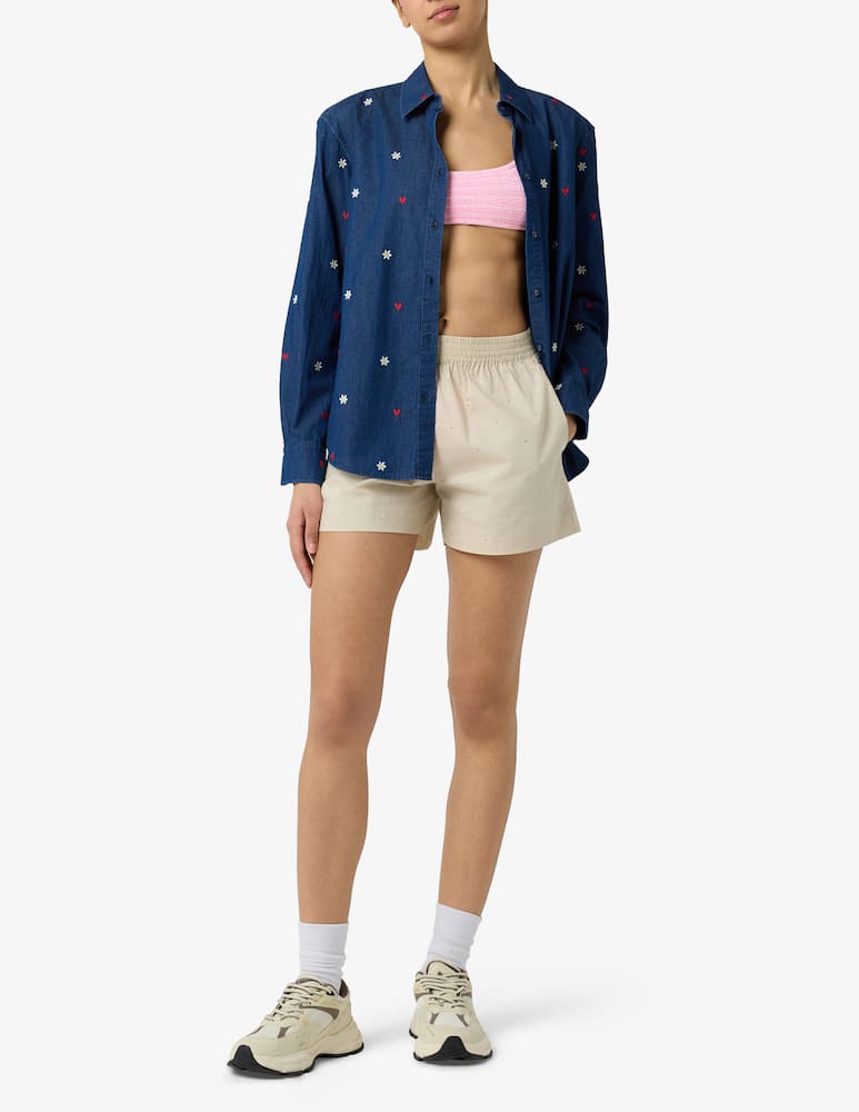 rinascente MC2 Saint Barth Embroidered long sleeve shirt