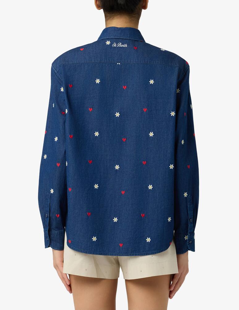 rinascente MC2 Saint Barth Embroidered long sleeve shirt