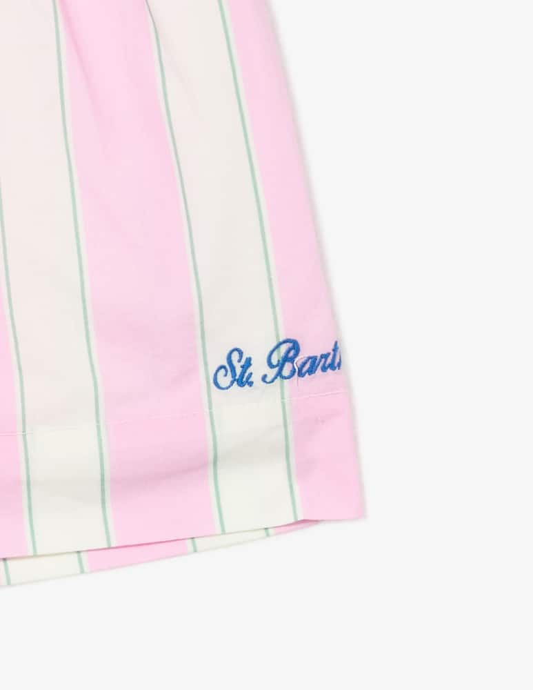 rinascente MC2 Saint Barth Striped cotton shorts
