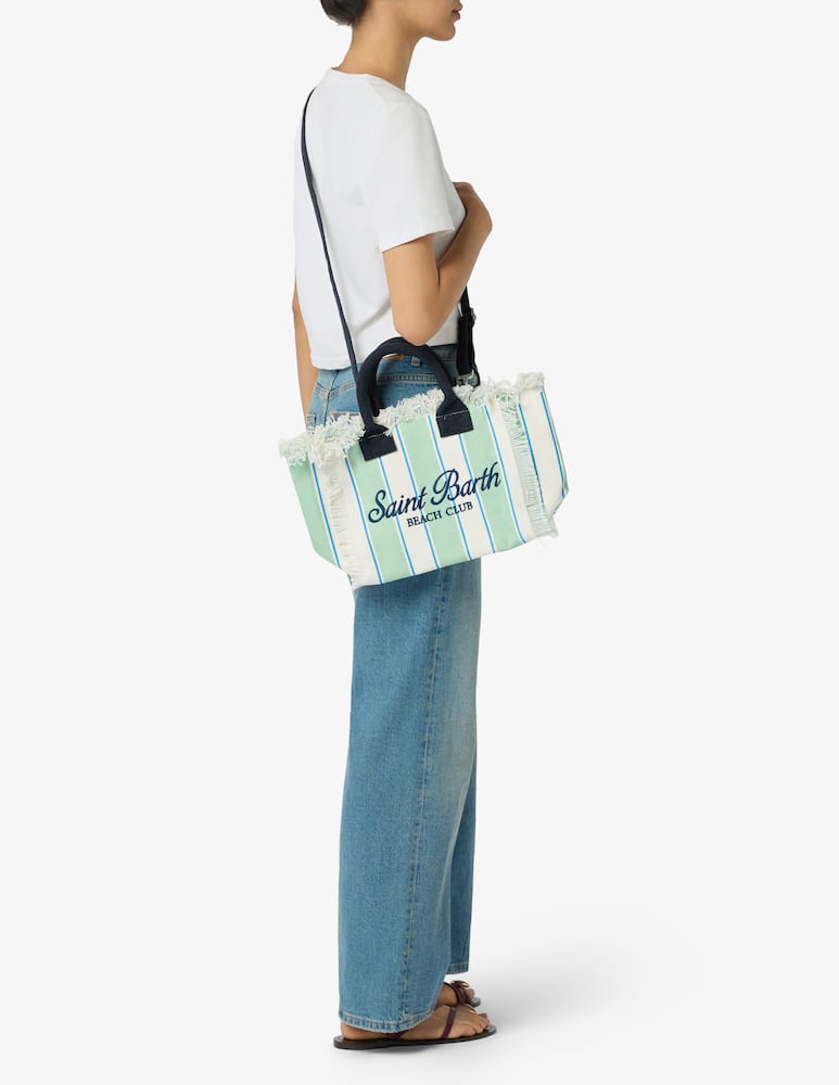 rinascente MC2 Saint Barth Stripe tote bag with shoulder strap