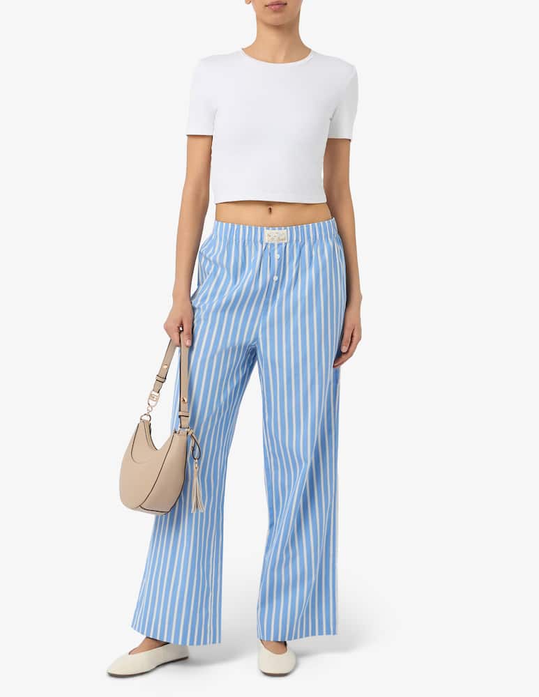 rinascente MC2 Saint Barth Pantaloni ampi a righe