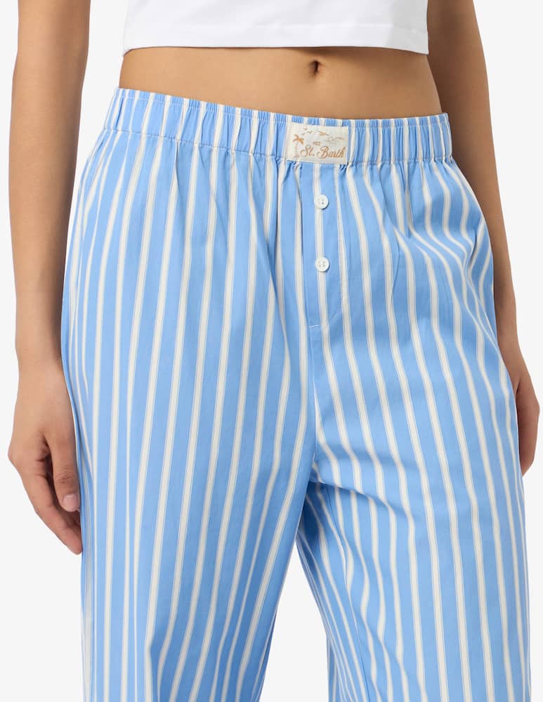 rinascente MC2 Saint Barth Pantaloni ampi a righe