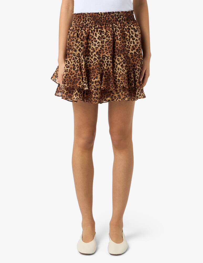 MC2 Saint Barth Gonna mini a balze animalier - immagine 1 MC2 Saint Barth Gonna mini a balze animalier - immagine 1