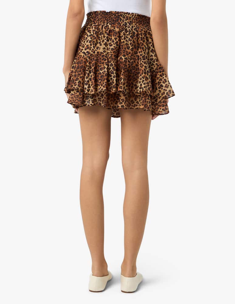 rinascente MC2 Saint Barth Printed ruffle mini skirt