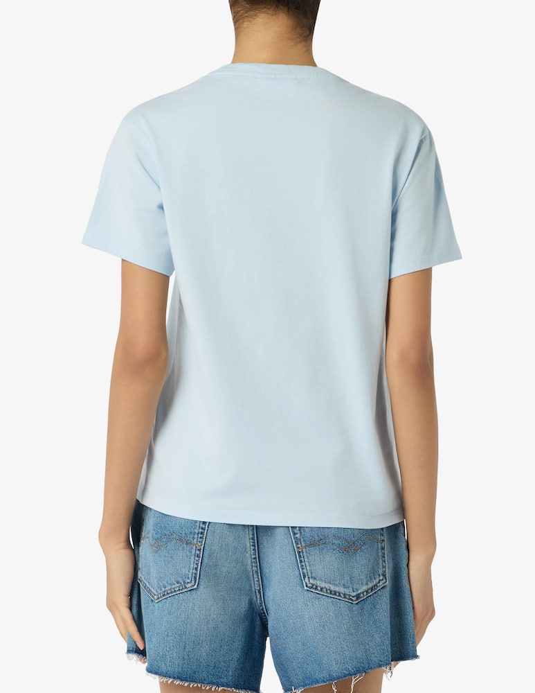 rinascente MC2 Saint Barth T-shirt cotone ricamo swimming