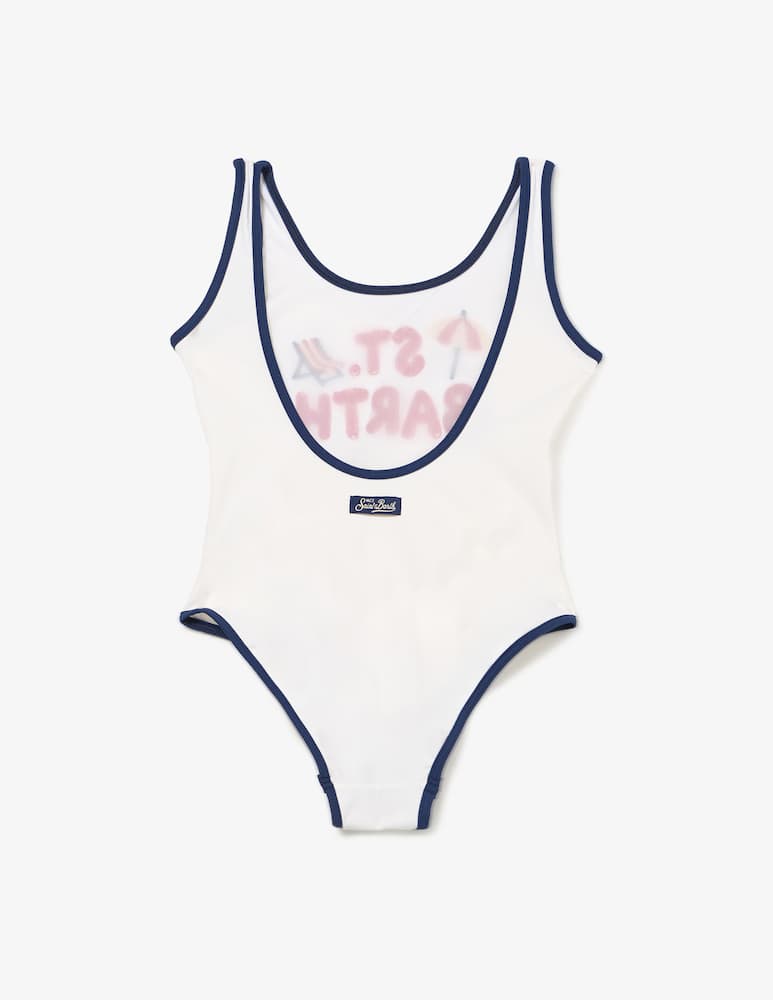 rinascente MC2 Saint Barth St Barth embroidered swimsuit