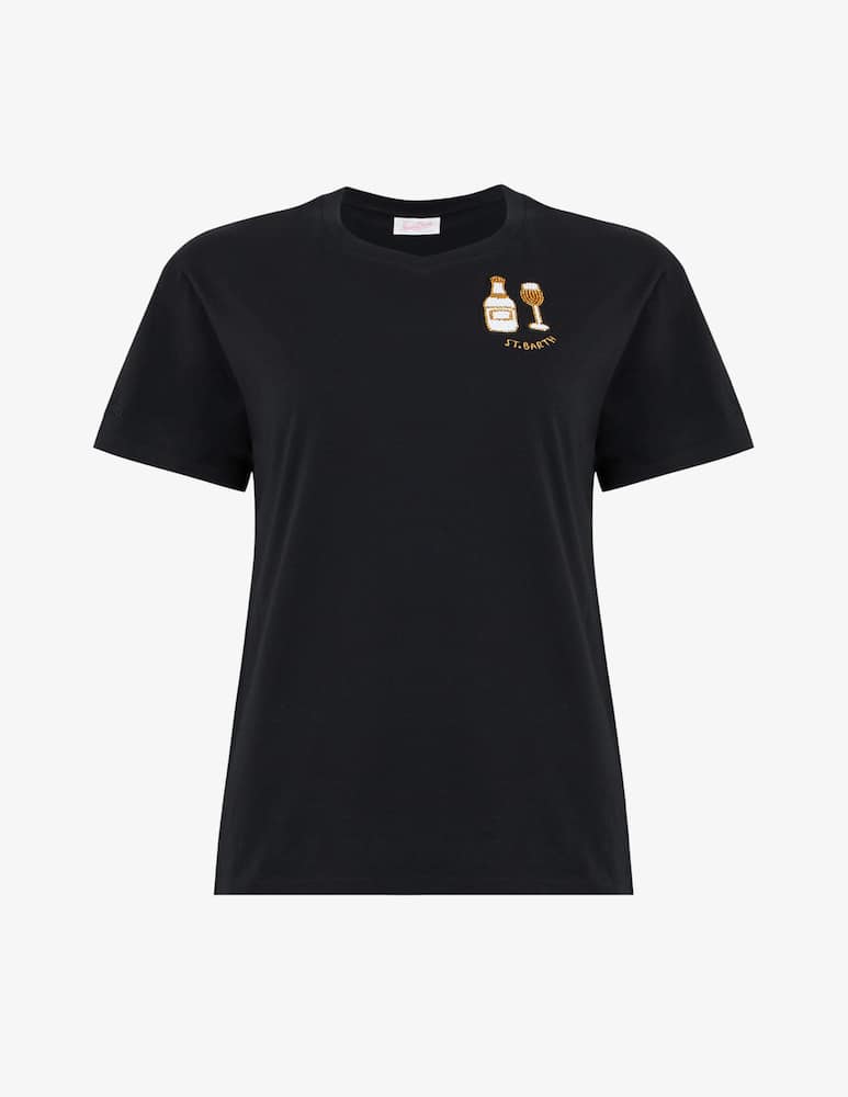 rinascente MC2 Saint Barth T-shirt in cotone con ricamo