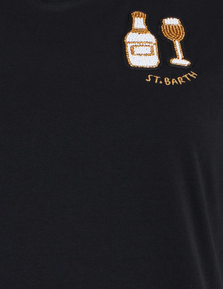 rinascente MC2 Saint Barth T-shirt in cotone con ricamo