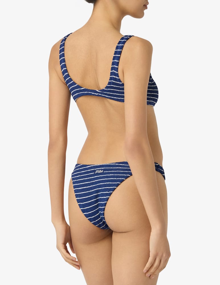 rinascente MC2 Saint Barth Reggiseno bikini a bralette crinkle