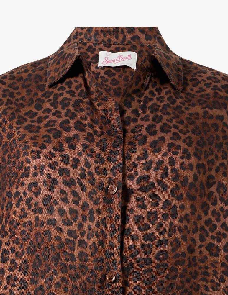 rinascente MC2 Saint Barth Leopard print long sleeve shirt