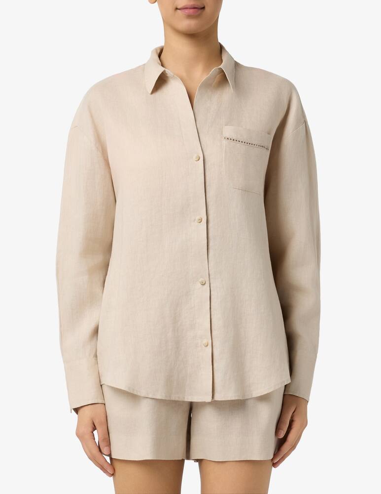 MC2 Saint Barth Camicia in lino con taschino - immagine 1 MC2 Saint Barth Camicia in lino con taschino - immagine 1