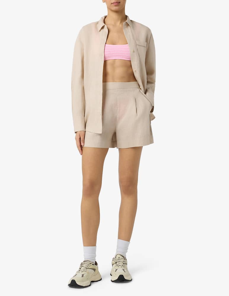 rinascente MC2 Saint Barth Camicia in lino con taschino