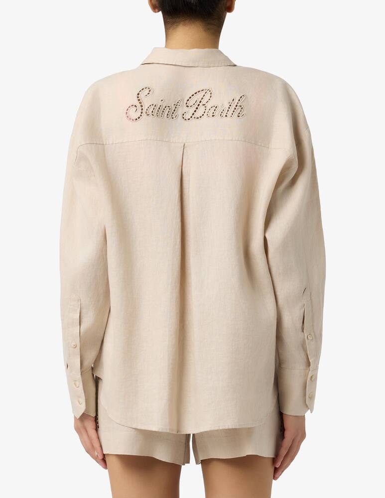 rinascente MC2 Saint Barth Camicia in lino con taschino