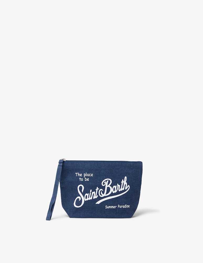 rinascente MC2 Saint Barth Linen pochette pouch