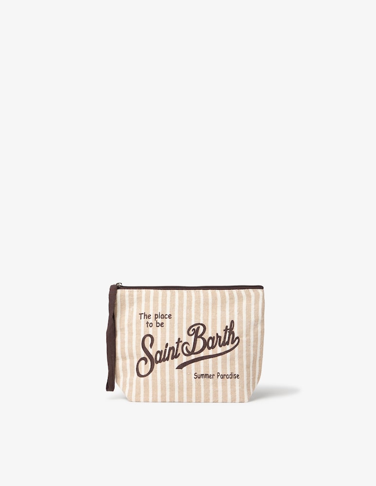 rinascente MC2 Saint Barth Pochette mare in lino Aline