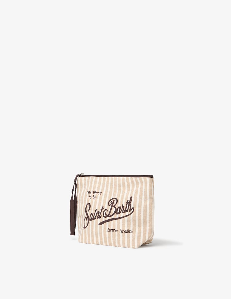 rinascente MC2 Saint Barth Pochette mare in lino Aline