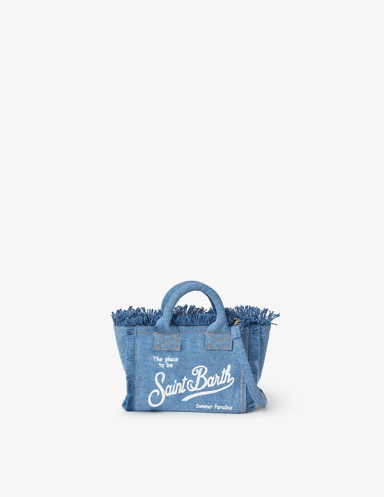 rinascente MC2 Saint Barth Small denim tote bag with strap
