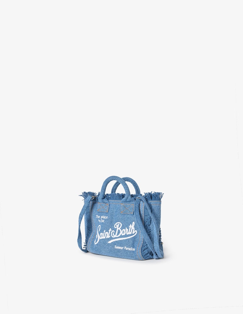 rinascente MC2 Saint Barth Small denim tote bag with strap