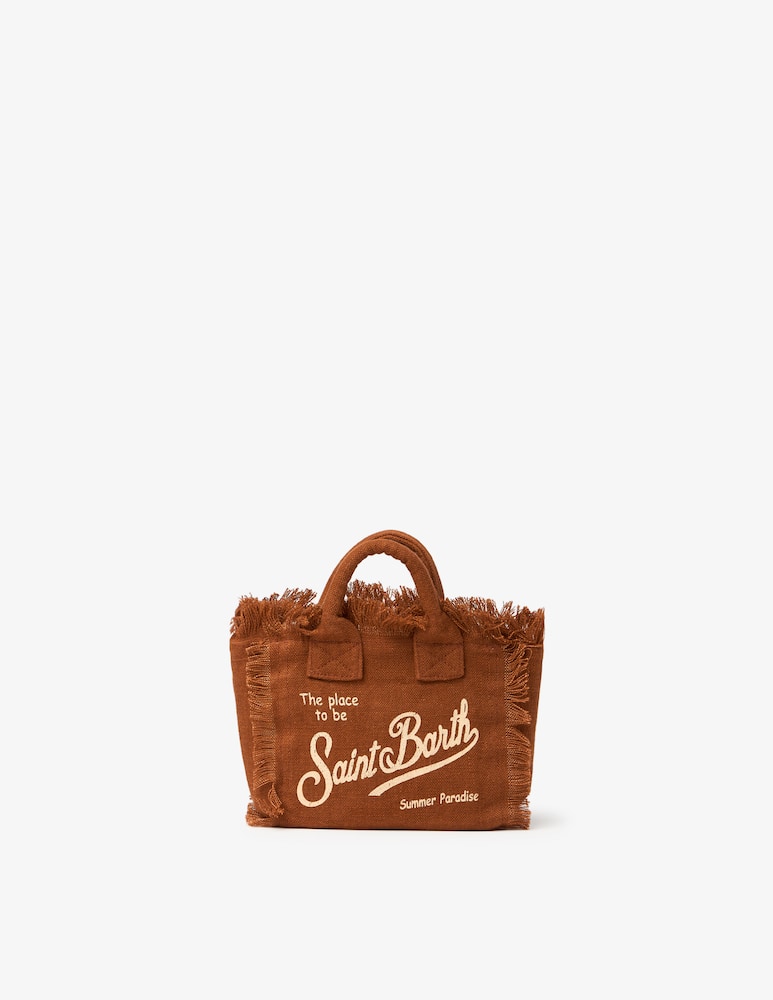 rinascente MC2 Saint Barth Borsa Vanity mini in lino