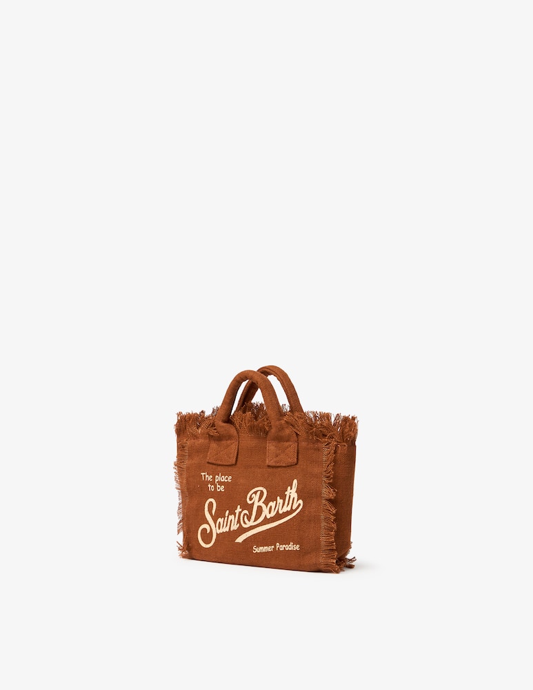 rinascente MC2 Saint Barth Borsa Vanity mini in lino
