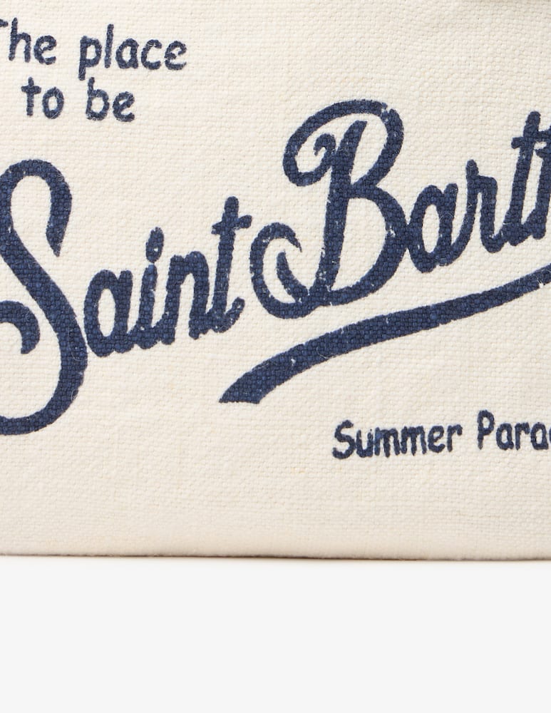 rinascente MC2 Saint Barth Borsa vanity mini in lino