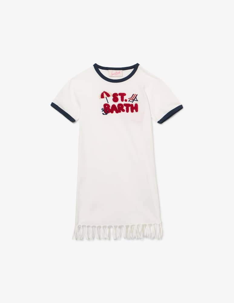 rinascente MC2 Saint Barth Abito t-shirt con frange