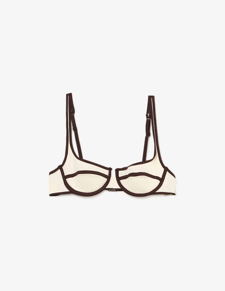 rinascente MC2 Saint Barth Top bikini balconcino con laccetti