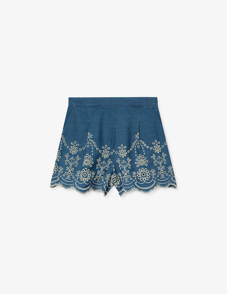 MC2 Saint Barth Shorts ricamo sangallo - immagine 1 MC2 Saint Barth Shorts ricamo sangallo - immagine 1