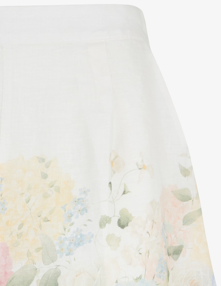 rinascente MC2 Saint Barth Shorts con stampa floreale in lino