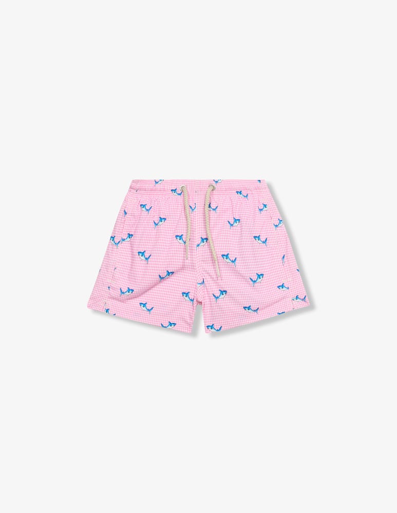 rinascente MC2 Saint Barth Shark print swim shorts