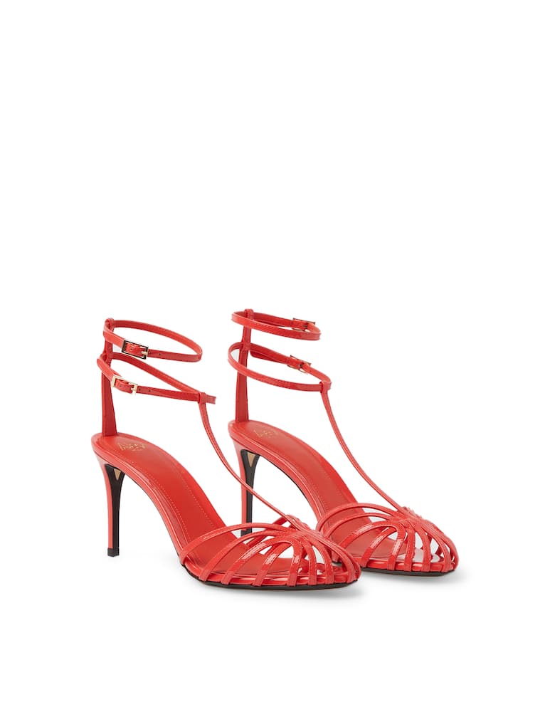 rinascente Alevì Scarpe con tacco in pelle Anna - arancione