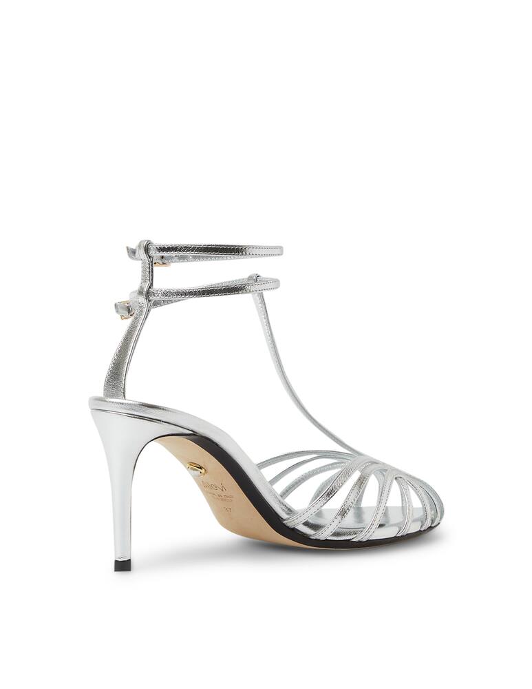 rinascente Alevì Anna leather heeled shoes - silver