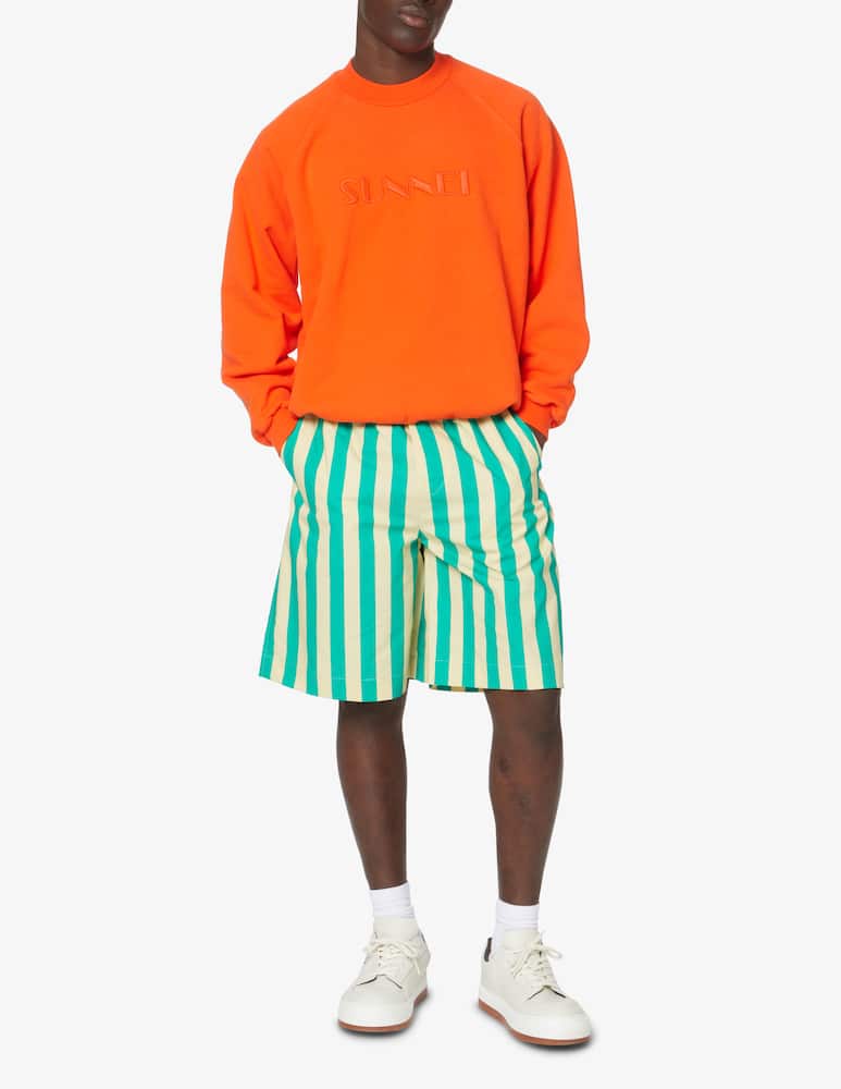 Sunnei Striped shorts - green - picture 1 Sunnei Striped shorts - green - picture 1